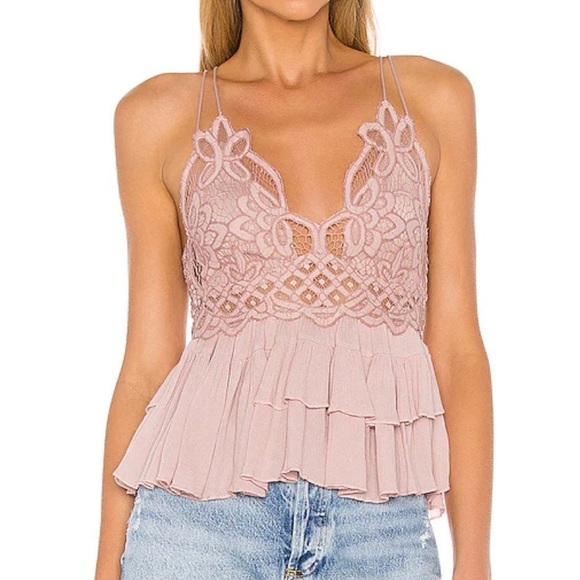 Adella Cami Mauve Lace Ruffled Tank Top -PLEASE READ DESCRIPTION ⬇️ - Picture 7 of 8